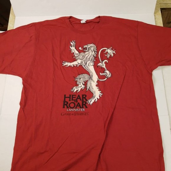 Game of Thrones Hear Me Roar Lannister T-Shirt NEW - Picture 2 of 4